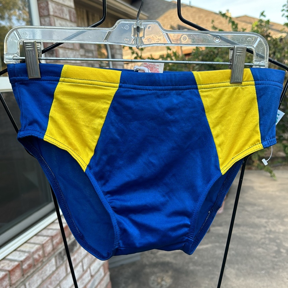 Nos Vintage Bikini waterworks Swim Trunks M 32 34